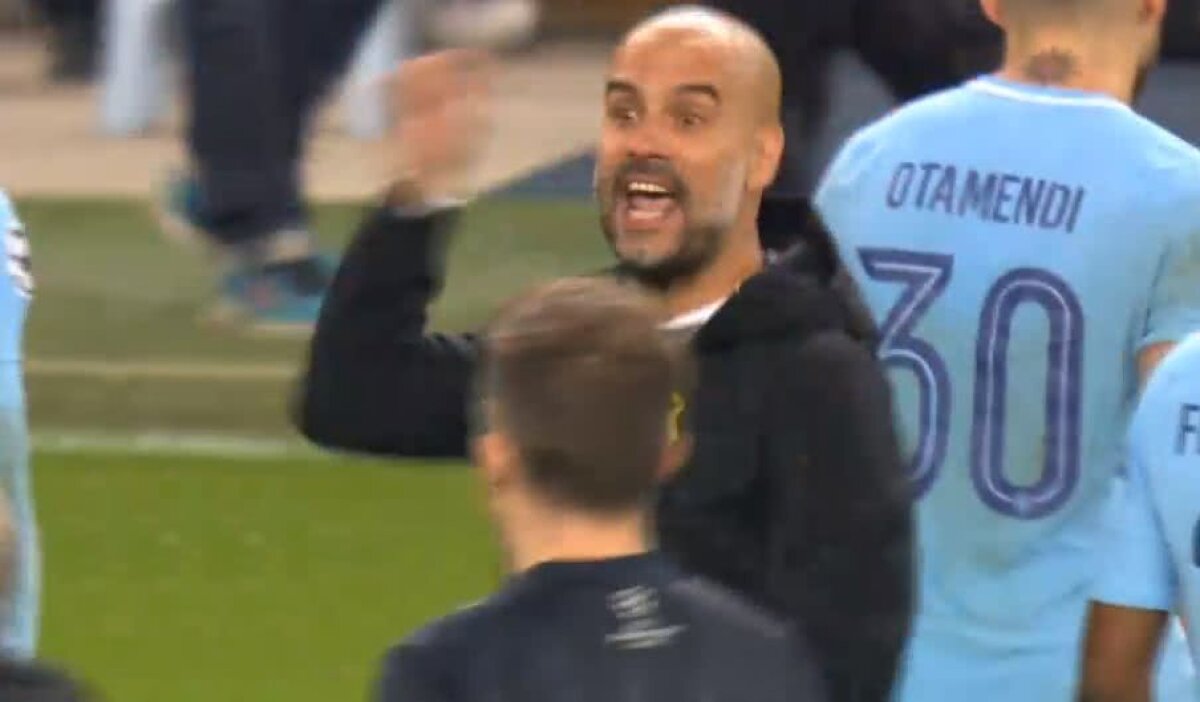 VIDEO + FOTO Guardiola, trimis în tribună de conaționalul Lahoz! Ce s-a întâmplat după fluierul de final al primei reprize 