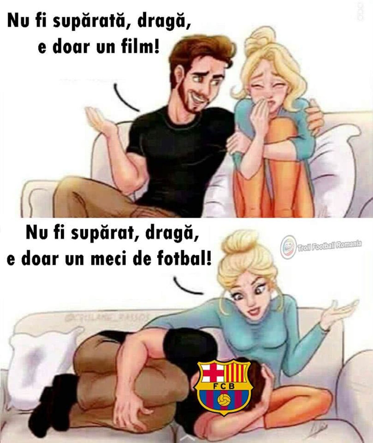 FOTO Barcelona, ținta ironiilor pe internet după DEZASTRUL de la Roma! Avalanșă de glume pe rețelele de socializare 