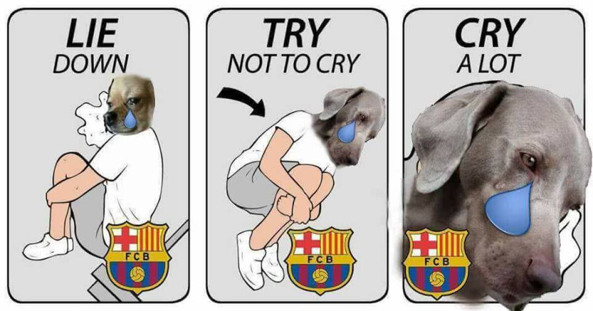 FOTO Barcelona, ținta ironiilor pe internet după DEZASTRUL de la Roma! Avalanșă de glume pe rețelele de socializare 