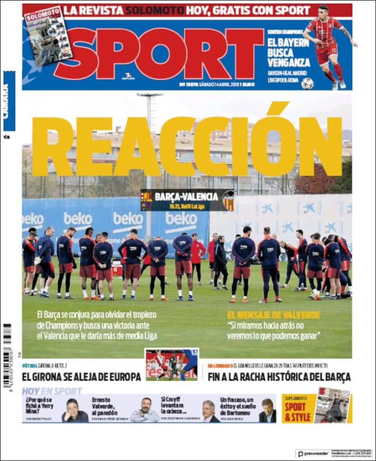 Ce scriu azi ziarele de sport din lume (14 aprilie 2018)