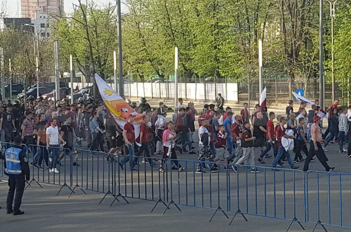 CSA Steaua - Academia Rapid // VIDEO & FOTO Ultrașii Rapidului au ajuns la Arena Națională