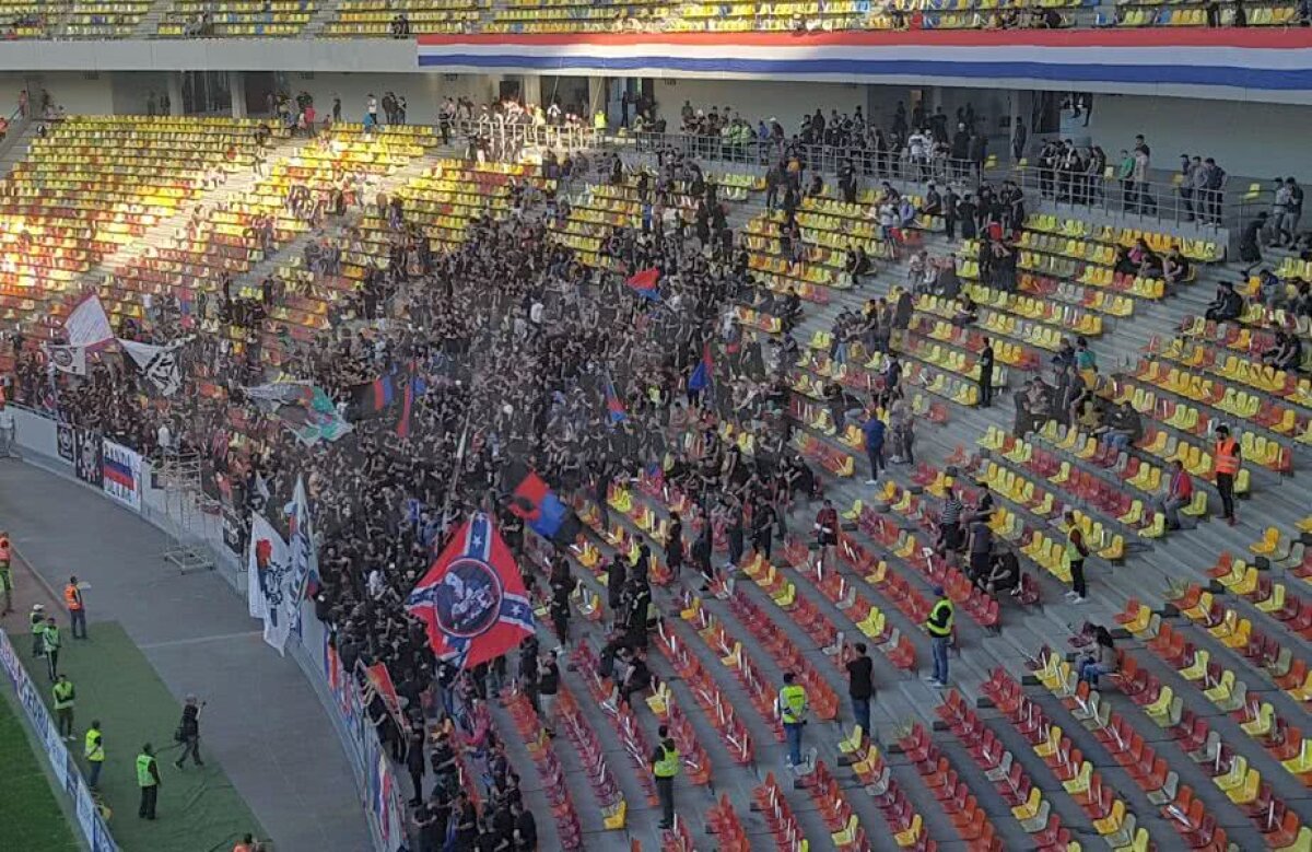 CSA Steaua - Academia Rapid // UPDATE, VIDEO + FOTO Suporterii "militarilor" au ajuns pe Arena Națională » Cum arată ambele peluze cu o oră înainte de meci