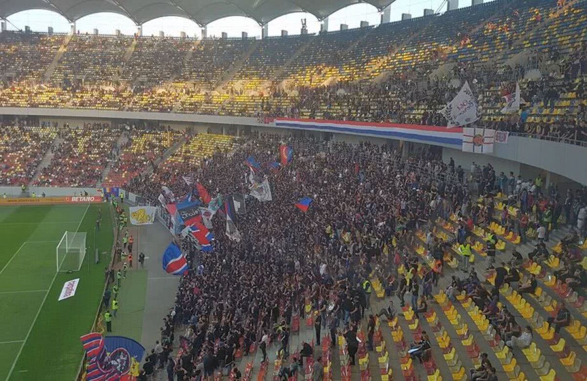 CSA Steaua - Academia Rapid // Gafă uriașă sau manipulare cu intenție? Ce au găsit pe scaune suporterii prezenți pe Arena Națională 