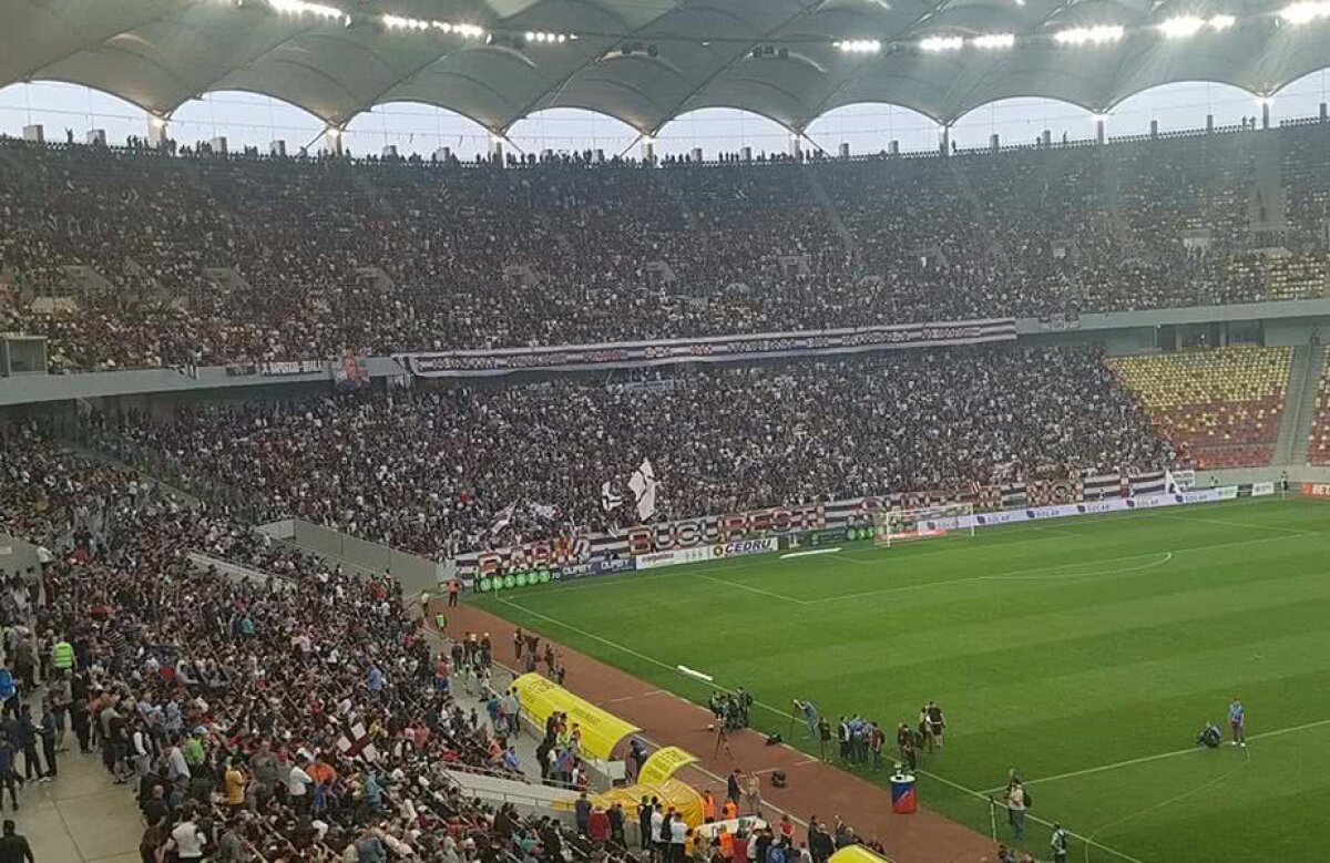 GALERIE FOTO Academia Rapid trece lejer de CSA Steaua, după un derby ca-n '90, cu show în tribune, huligani și 4 goluri » Asistență impresionantă pe Arena Națională: cifra oficială