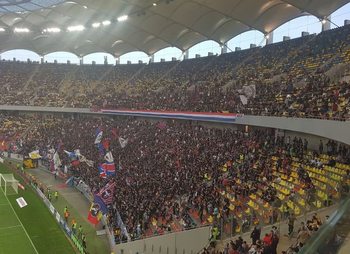 GALERIE FOTO Academia Rapid trece lejer de CSA Steaua, după un derby ca-n '90, cu show în tribune, huligani și 4 goluri » Asistență impresionantă pe Arena Națională: cifra oficială