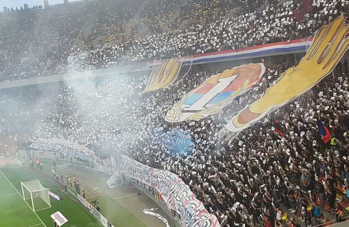 CSA STEAUA - ACADEMIA RAPID // FOTO Duel spectaculos al galeriilor la CSA Steaua - Academia Rapid, până când au început să se spargă capetele. Coregrafii, torțe + mesaje