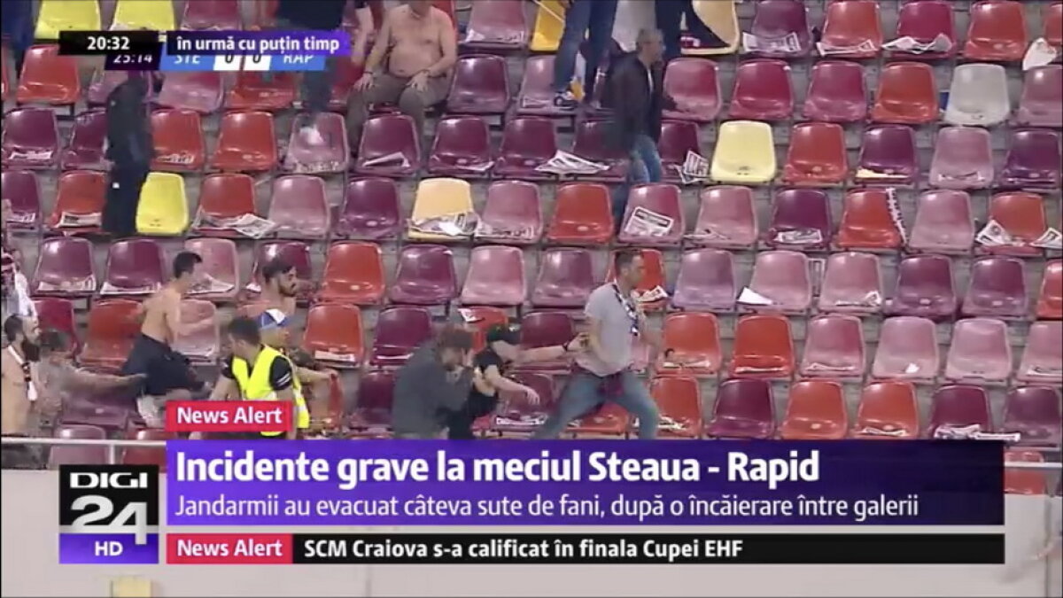 CSA STEAUA - ACADEMIA RAPID // UPDATE VIDEO & FOTO Scene reprobabile la derby-ul din Liga a 4-a! Steliștii au ieșit din peluză și s-au răfuit cu rapidiștii. Filmul evenimentelor: ce nu s-a văzut la TV