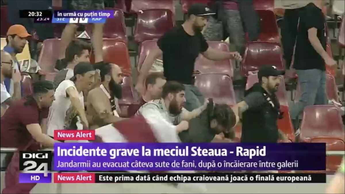 CSA STEAUA - ACADEMIA RAPID // UPDATE VIDEO & FOTO Scene reprobabile la derby-ul din Liga a 4-a! Steliștii au ieșit din peluză și s-au răfuit cu rapidiștii. Filmul evenimentelor: ce nu s-a văzut la TV