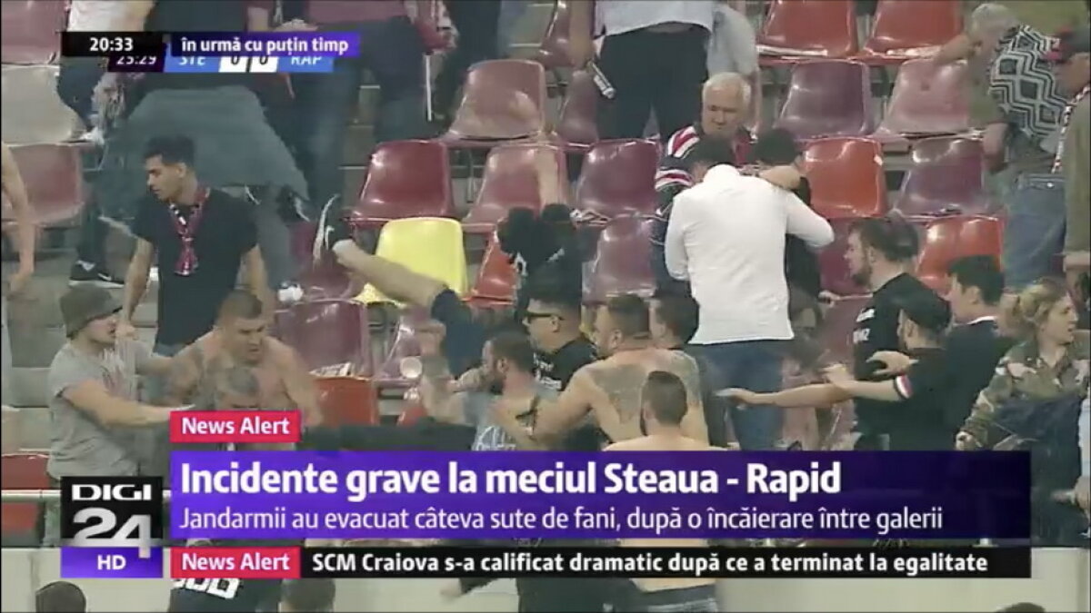 CSA STEAUA - ACADEMIA RAPID // UPDATE VIDEO & FOTO Scene reprobabile la derby-ul din Liga a 4-a! Steliștii au ieșit din peluză și s-au răfuit cu rapidiștii. Filmul evenimentelor: ce nu s-a văzut la TV