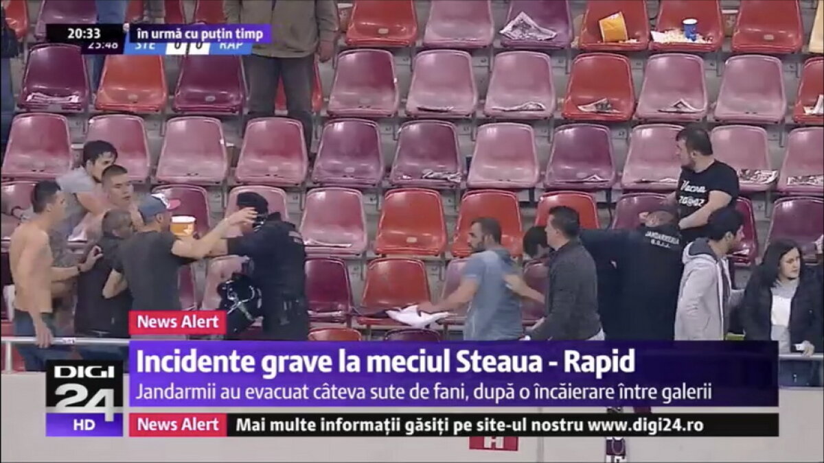 CSA STEAUA - ACADEMIA RAPID // UPDATE VIDEO & FOTO Scene reprobabile la derby-ul din Liga a 4-a! Steliștii au ieșit din peluză și s-au răfuit cu rapidiștii. Filmul evenimentelor: ce nu s-a văzut la TV
