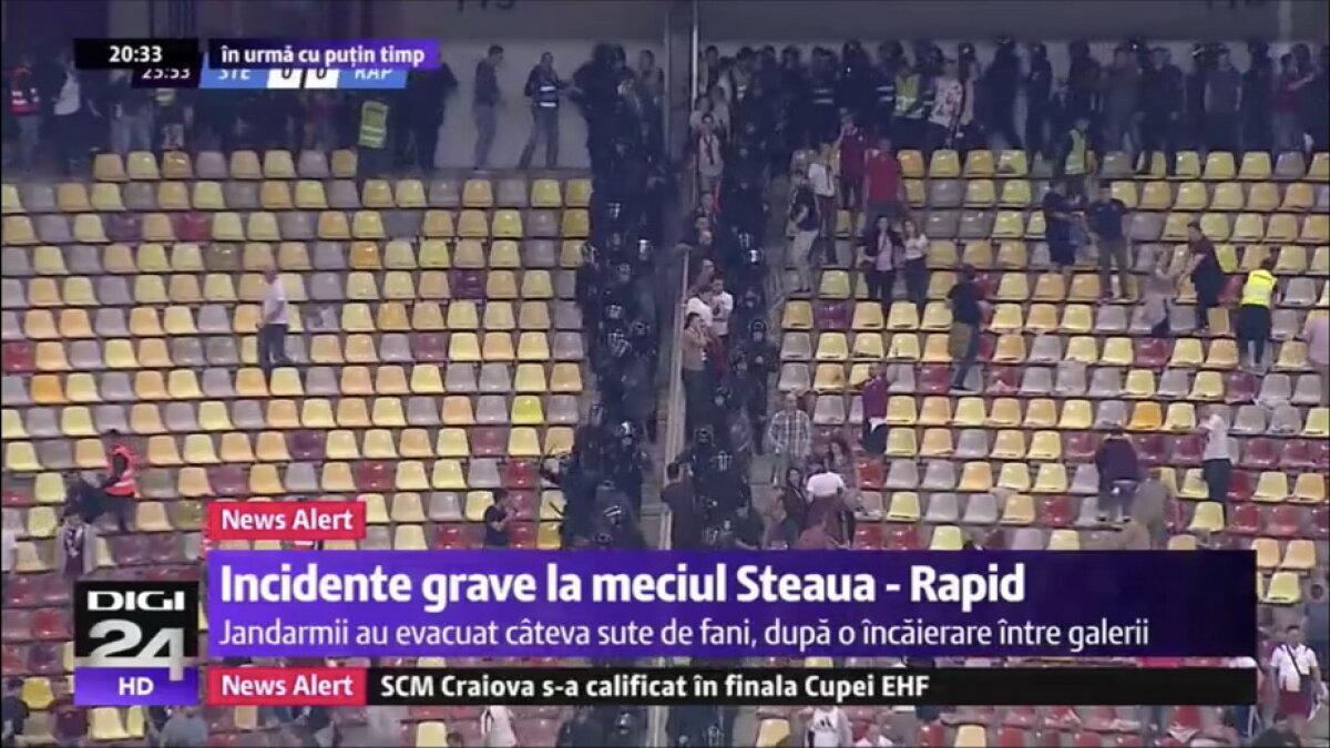CSA STEAUA - ACADEMIA RAPID // UPDATE VIDEO & FOTO Scene reprobabile la derby-ul din Liga a 4-a! Steliștii au ieșit din peluză și s-au răfuit cu rapidiștii. Filmul evenimentelor: ce nu s-a văzut la TV