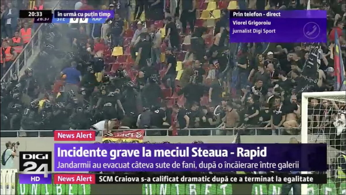 CSA STEAUA - ACADEMIA RAPID // UPDATE VIDEO & FOTO Scene reprobabile la derby-ul din Liga a 4-a! Steliștii au ieșit din peluză și s-au răfuit cu rapidiștii. Filmul evenimentelor: ce nu s-a văzut la TV