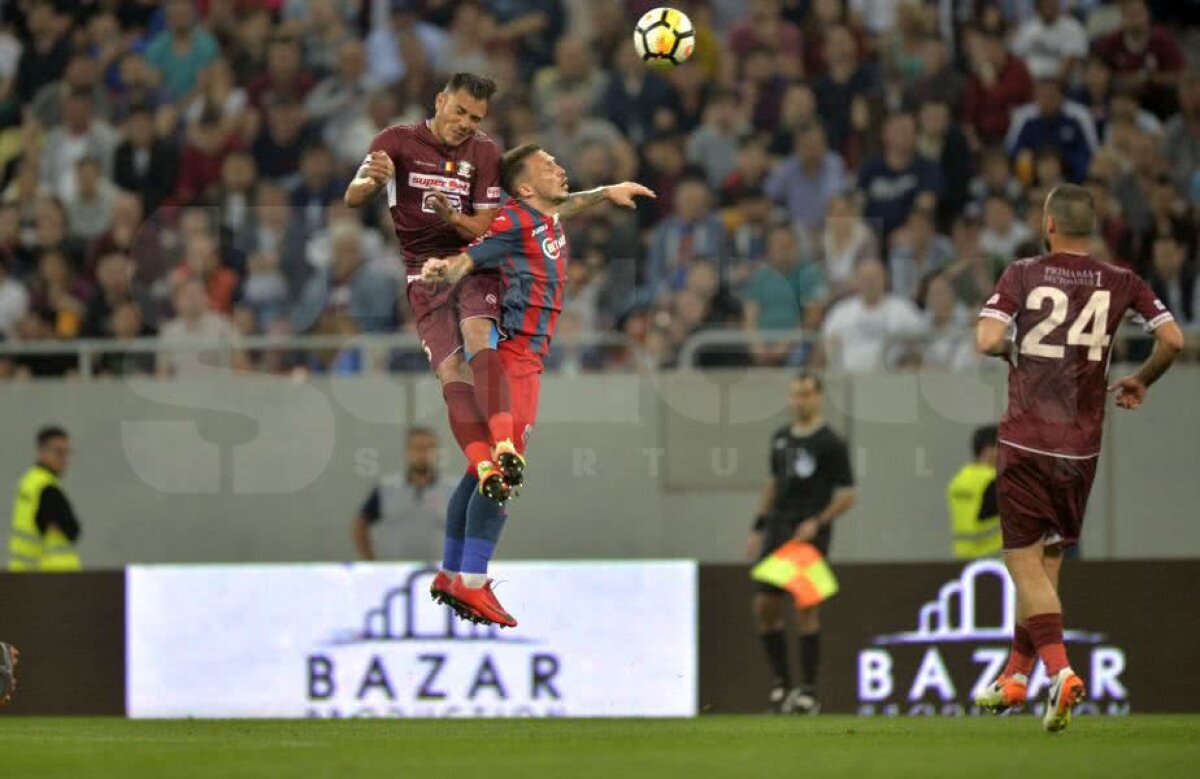 GALERIE FOTO Academia Rapid trece lejer de CSA Steaua, după un derby ca-n '90, cu show în tribune, huligani și 4 goluri » Asistență impresionantă pe Arena Națională: cifra oficială