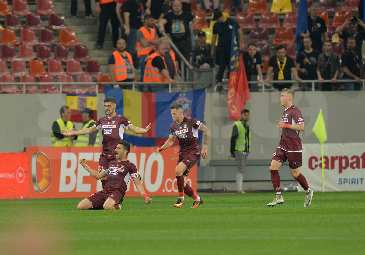 GALERIE FOTO Academia Rapid trece lejer de CSA Steaua, după un derby ca-n '90, cu show în tribune, huligani și 4 goluri » Asistență impresionantă pe Arena Națională: cifra oficială