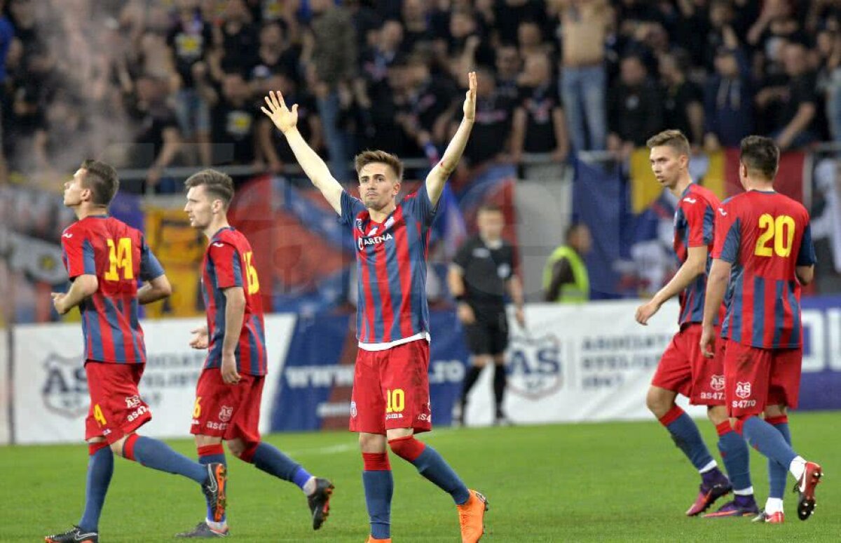 GALERIE FOTO Academia Rapid trece lejer de CSA Steaua, după un derby ca-n '90, cu show în tribune, huligani și 4 goluri » Asistență impresionantă pe Arena Națională: cifra oficială