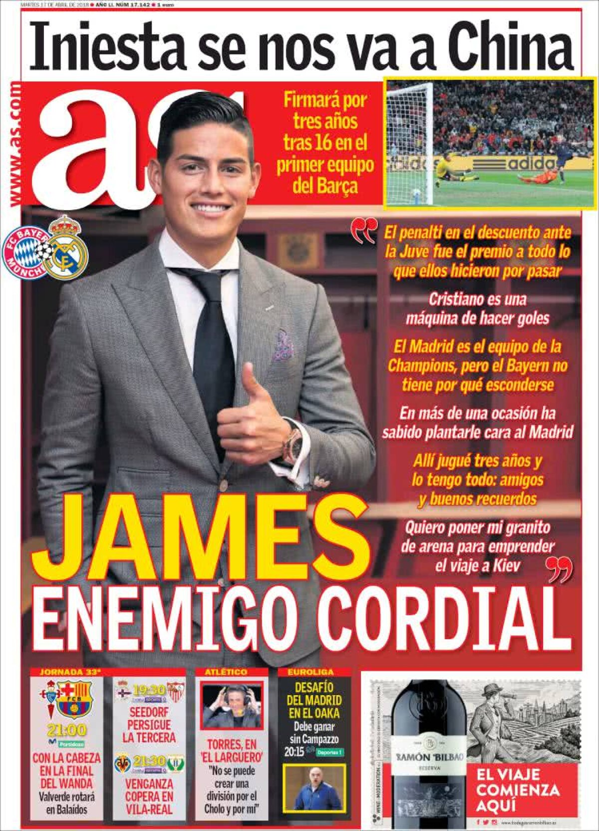 Ce scriu azi ziarele de sport din lume (17 aprilie 2018)