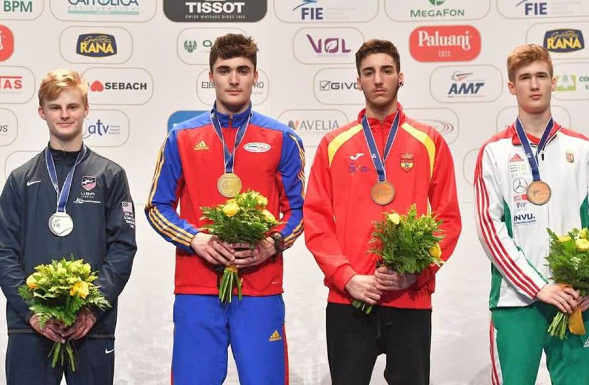 Povestea lui Andrei Păștin, primul campion mondial al României în proba de sabie la cadeți: a început târziu scrima, studiază mate-info și îl admiră pe Gareth Bale