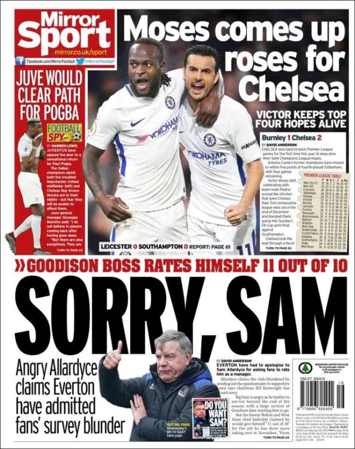 Ce scriu azi ziarele de sport din lume (20 aprilie 2018)