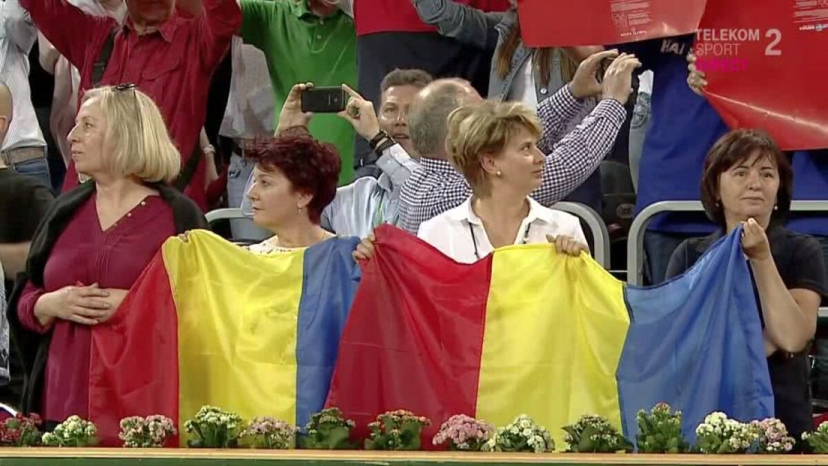 VIDEO+FOTO Coregrafie UNICĂ în istoria tenisului » Imagini fabuloase de la Sala Polivalentă din Cluj