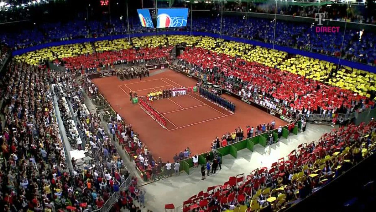 VIDEO+FOTO Coregrafie UNICĂ în istoria tenisului » Imagini fabuloase de la Sala Polivalentă din Cluj