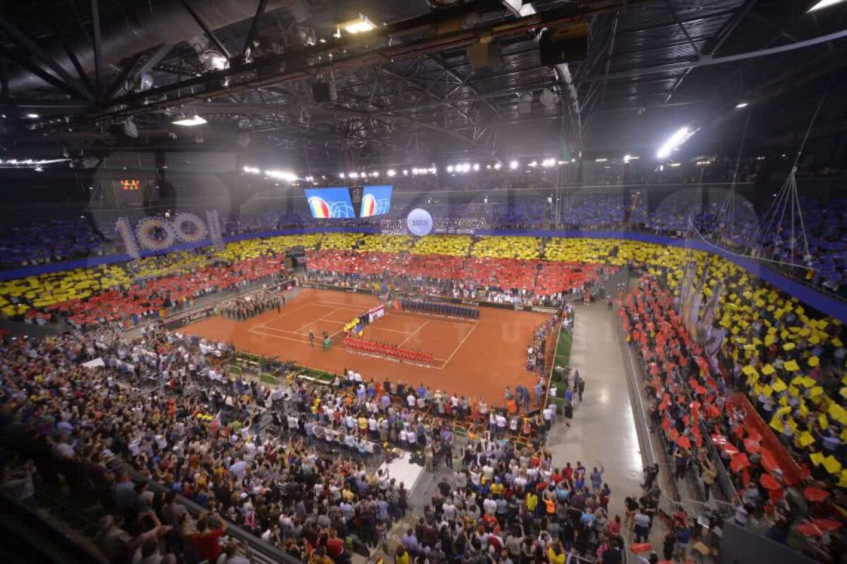 VIDEO+FOTO Coregrafie UNICĂ în istoria tenisului » Imagini fabuloase de la Sala Polivalentă din Cluj