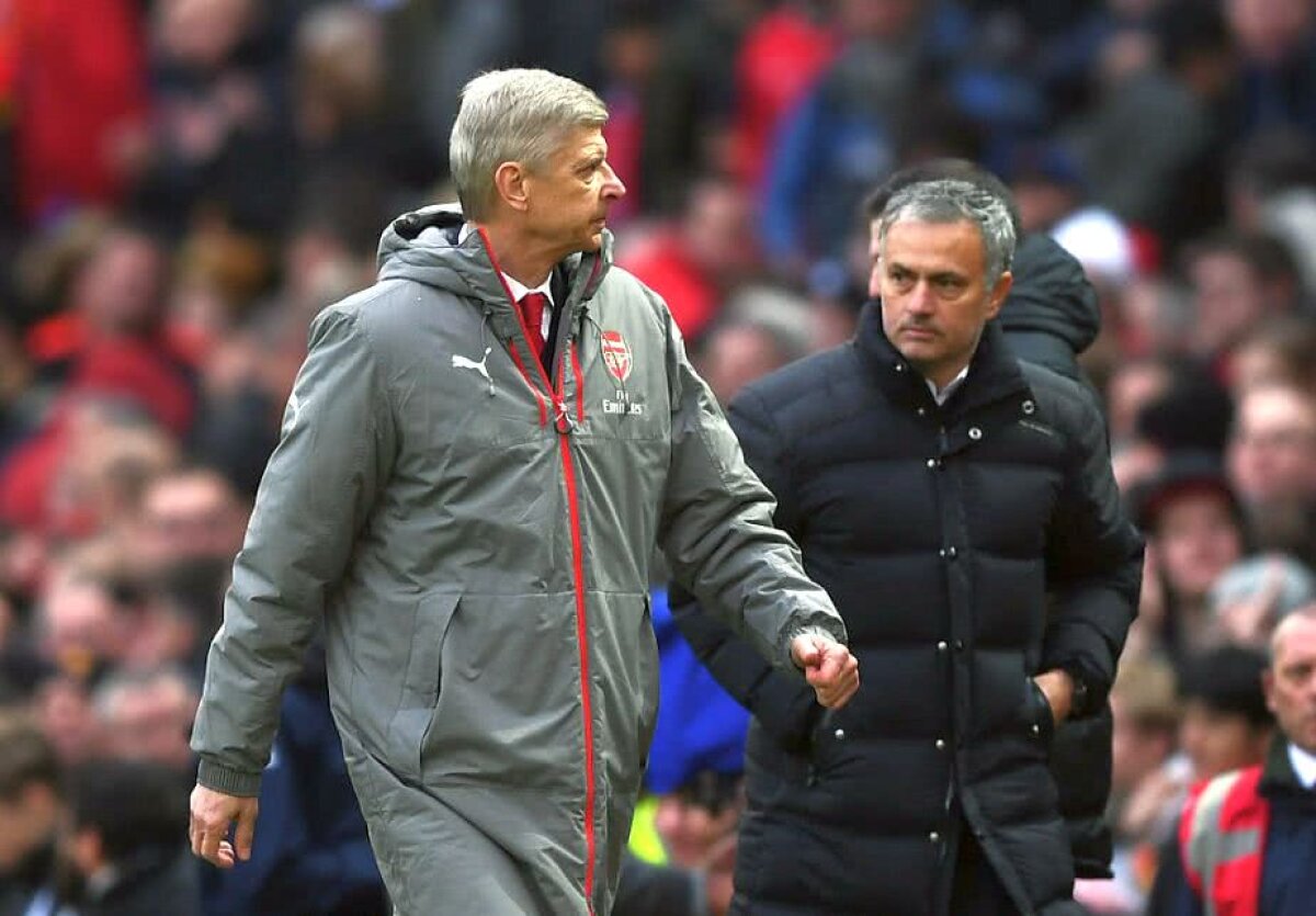 FOTO Jose Mourinho a comentat plecarea lui Arsene Wenger de la Arsenal: "Sper să nu se retragă definitiv din fotbal"