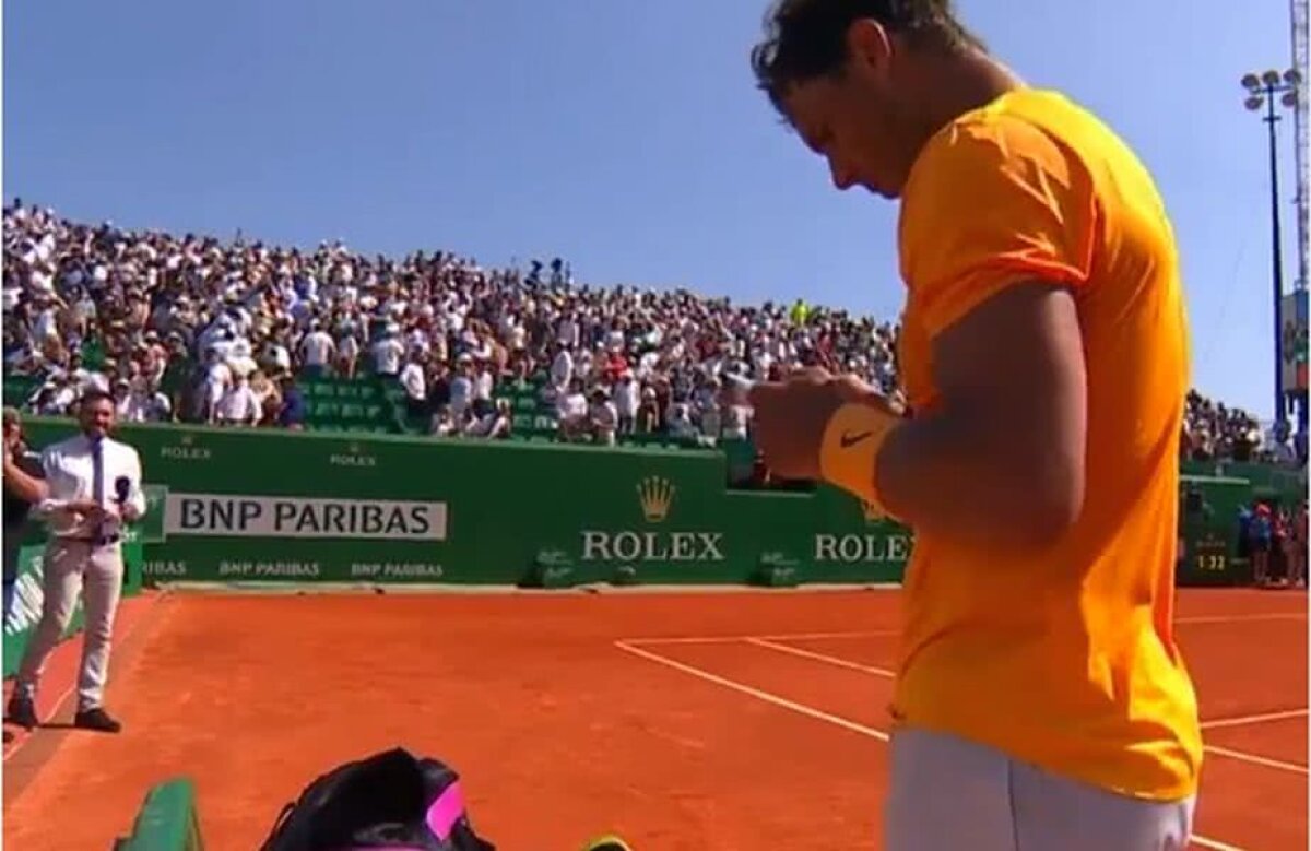 FOTO + VIDEO Moment nemaivăzut în ATP » Nadal a pus mâna pe telefon imediat după victoria cu Dimitrov și a trimis un mesaj-fulger: "Hai să facem asta cât mai repede!"