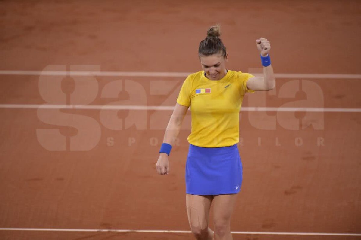 GALERIE FOTO Simona Halep țintește sus după calificarea în Grupa Mondială: "Trebuie să visăm la trofeul Fed Cup! Asta este dorința mea cea mai mare"