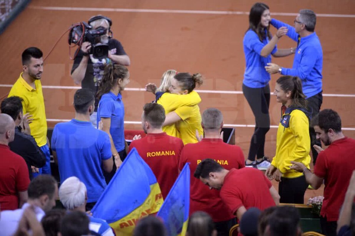 GALERIE FOTO Simona Halep țintește sus după calificarea în Grupa Mondială: "Trebuie să visăm la trofeul Fed Cup! Asta este dorința mea cea mai mare"