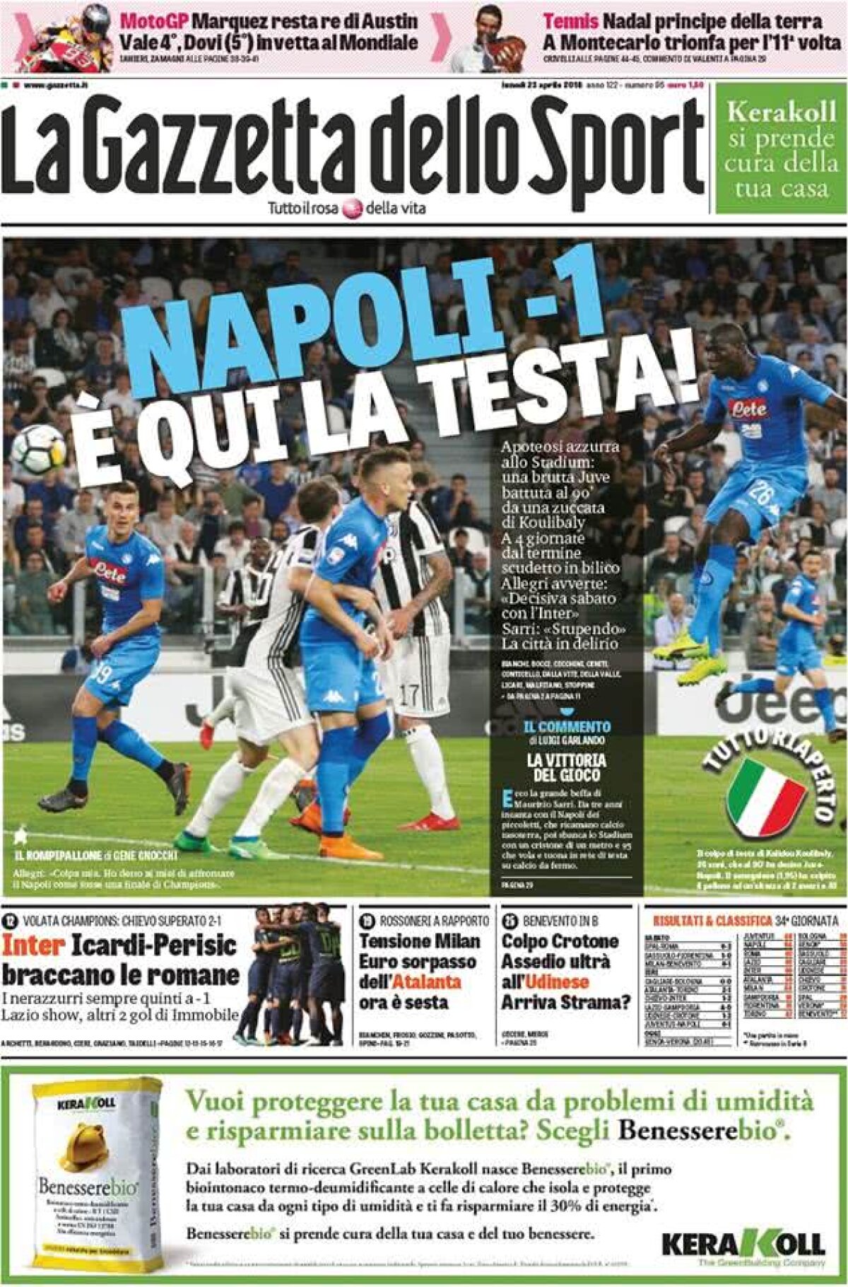 Ce scriu azi ziarele de sport din lume (23 aprilie 2018)