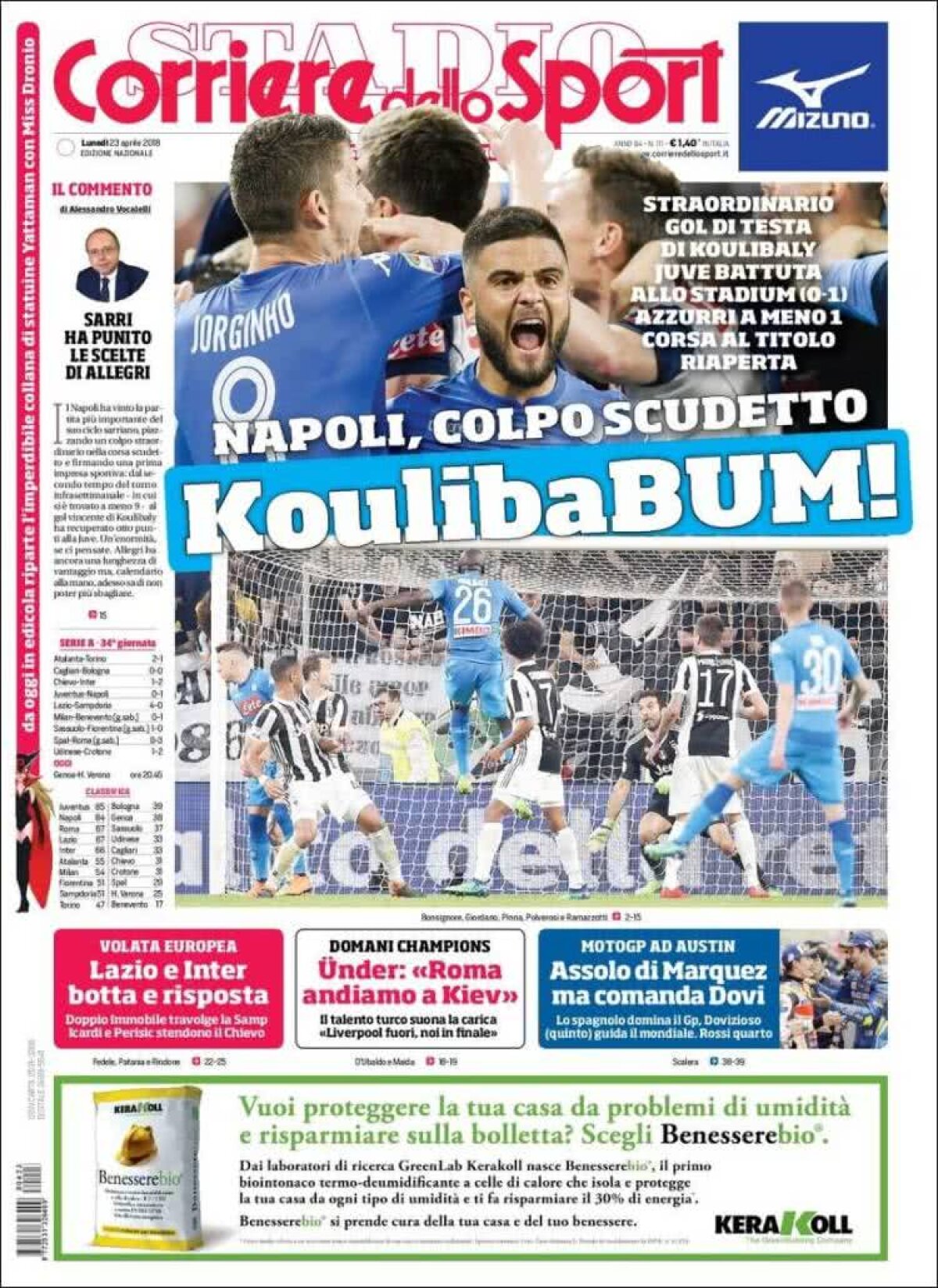 Ce scriu azi ziarele de sport din lume (23 aprilie 2018)