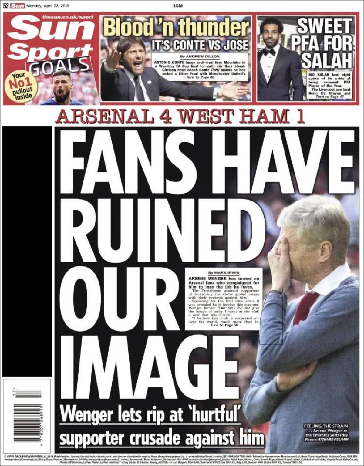 Ce scriu azi ziarele de sport din lume (24 aprilie 2018)