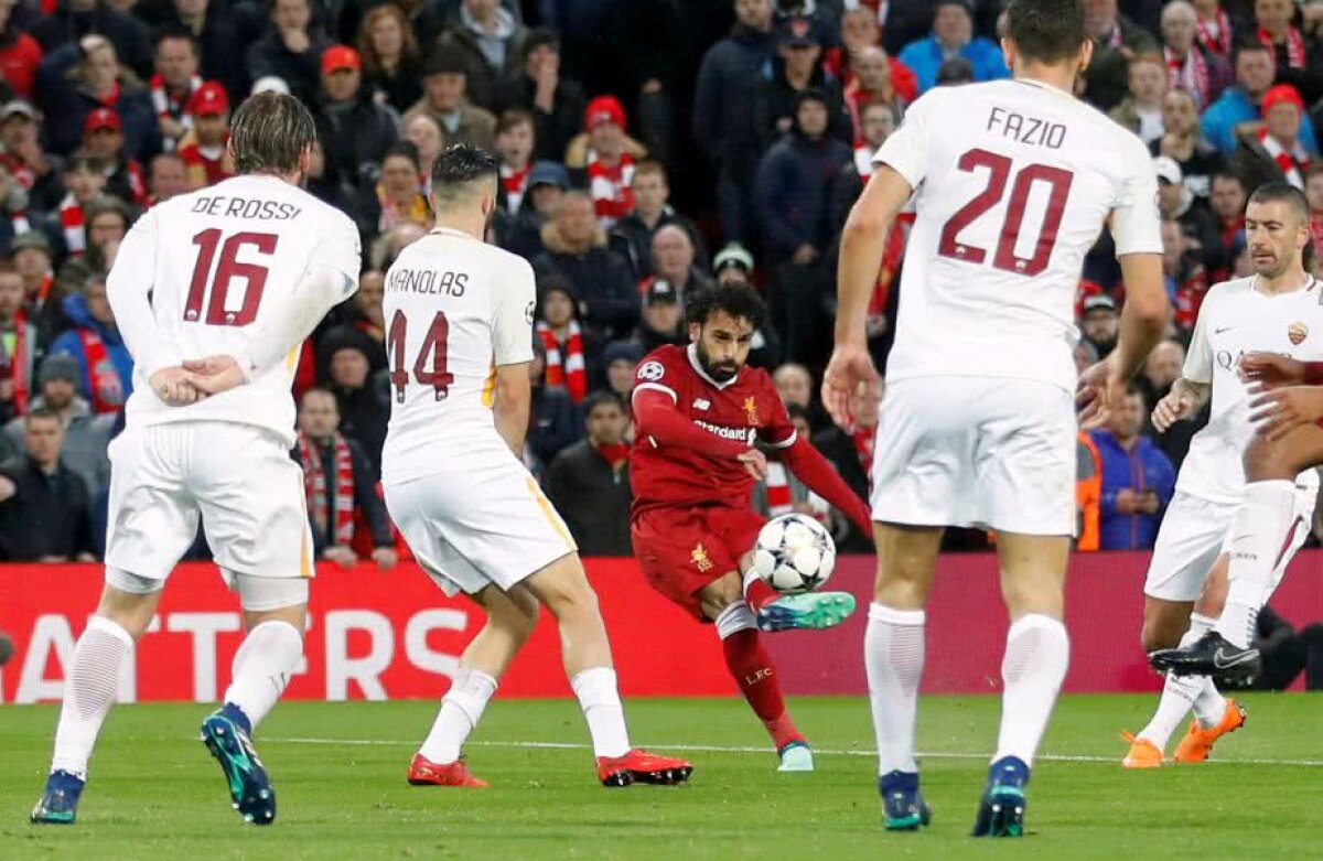 FOTO + VIDEO Seară fabuloasă pe Anfield Road! Liverpool a demolat-o pe Roma, 5-2, după un meci excepțional reușit de Salah