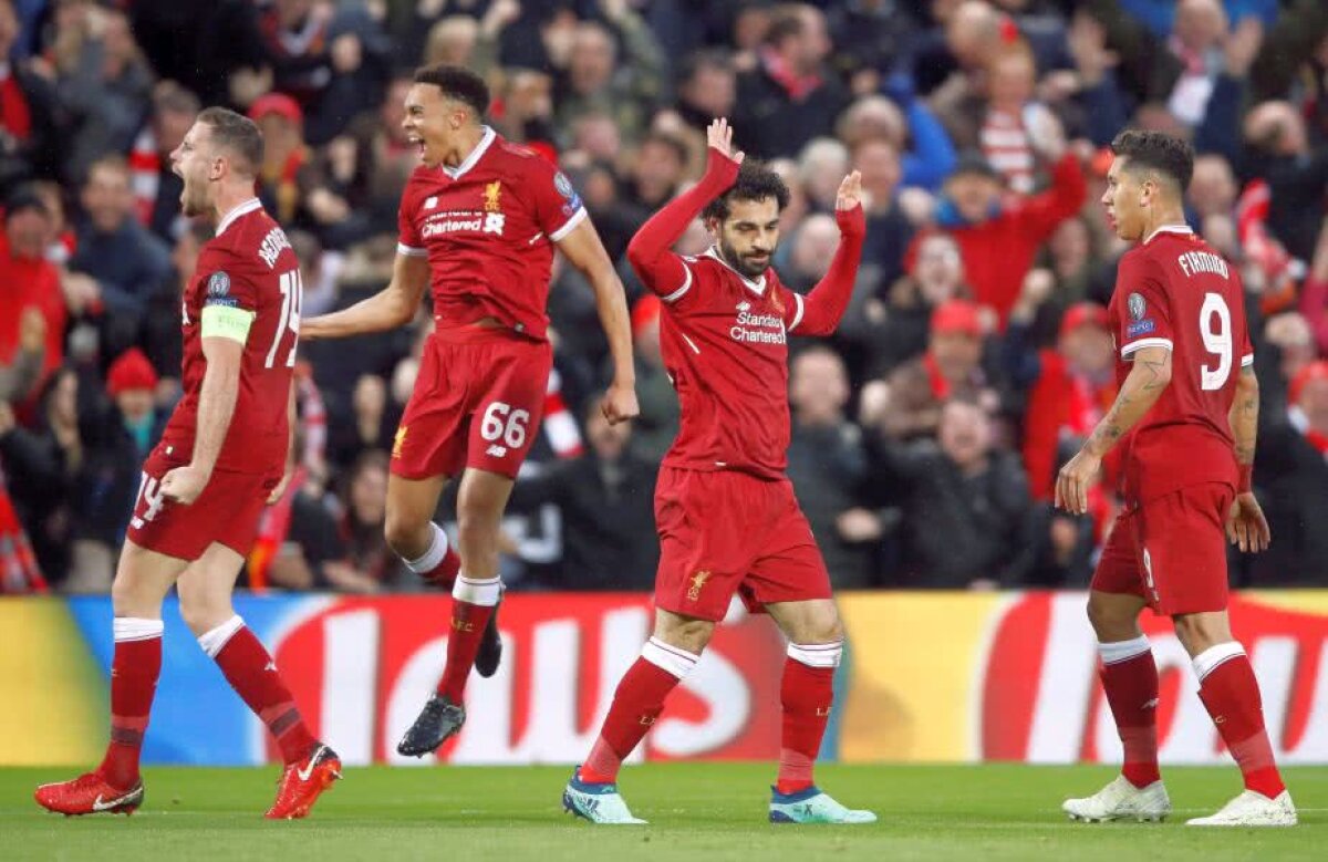 FOTO + VIDEO Seară fabuloasă pe Anfield Road! Liverpool a demolat-o pe Roma, 5-2, după un meci excepțional reușit de Salah