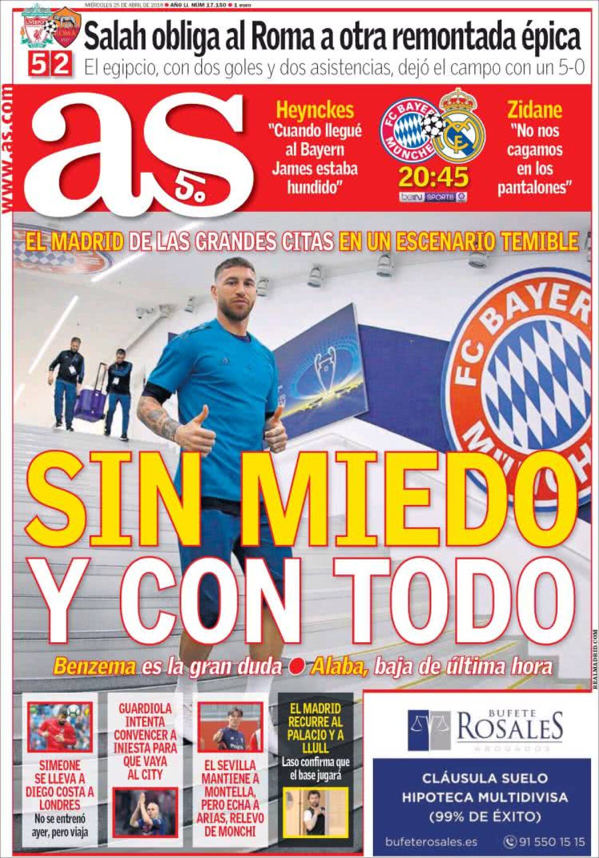 Ce scriu azi ziarele de sport din lume (25 aprilie 2018)