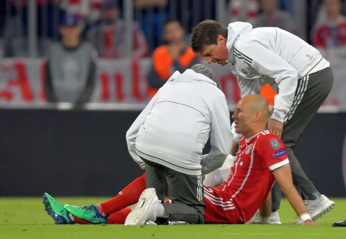 BAYERN MUNCHEN - REAL MADRID // FOTO Coșmar pentru Heynckes în prima repriză cu Real Madrid! Două accidentări grele în doar câteva minute