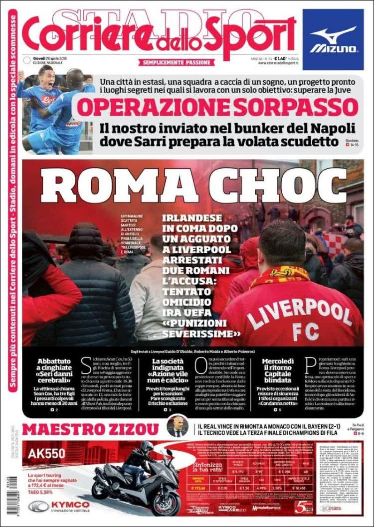 Ce scriu azi ziarele de sport din lume (26 aprilie 2018)