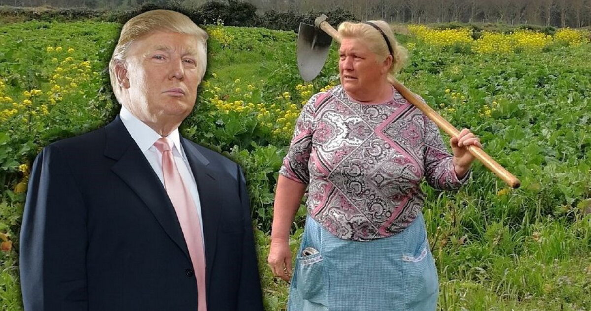 Fotografia care pare ireală. O femeie seamănă identic cu Donald Trump!