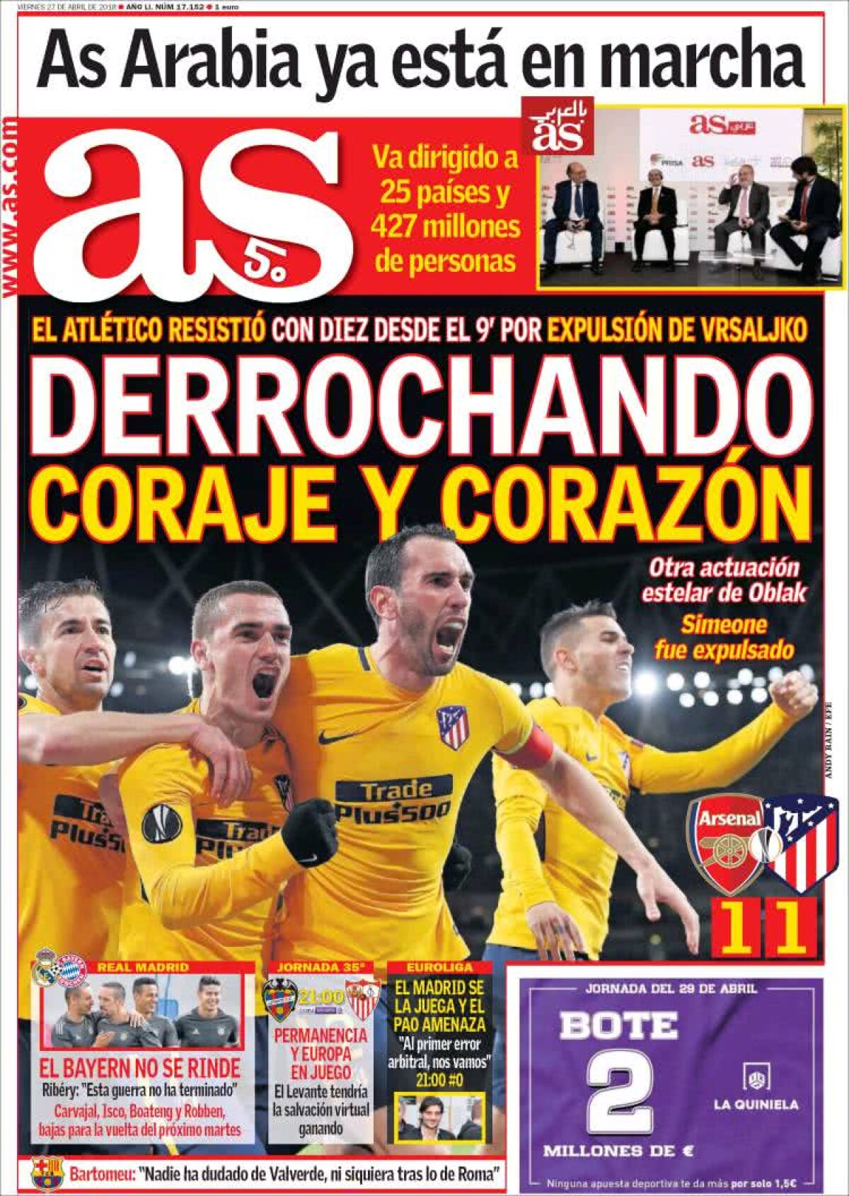 Ce scriu azi ziarele de sport din lume (27 aprilie 2018)