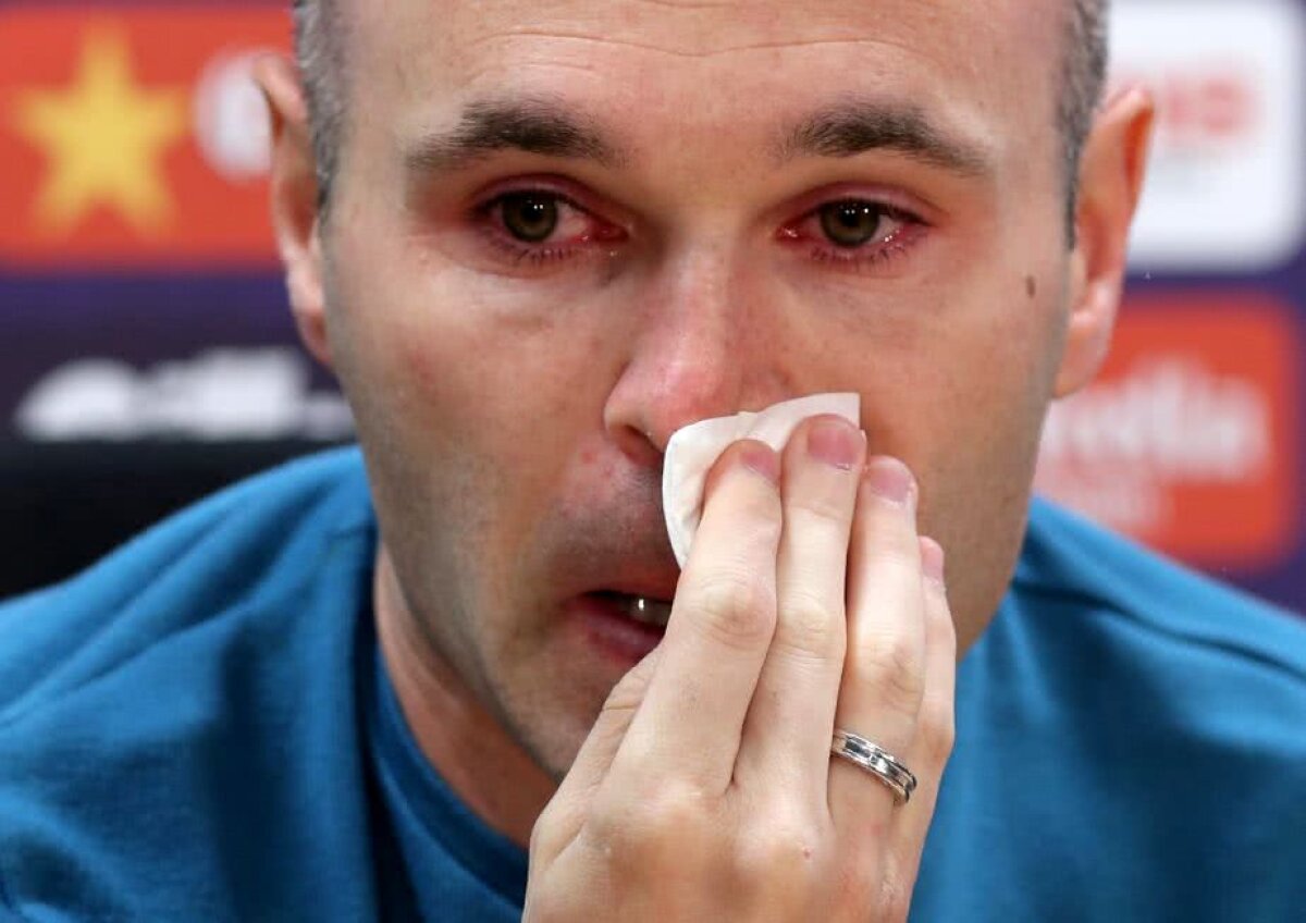 VIDEO+FOTO Despărțire în lacrimi pentru Iniesta! A plâns la ultima sa conferință în calitate de jucător al Barcelonei