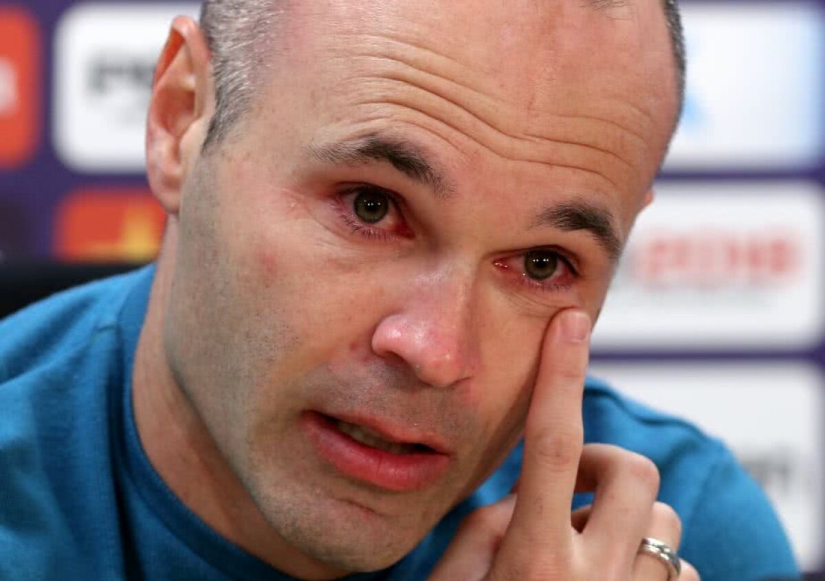 VIDEO+FOTO Despărțire în lacrimi pentru Iniesta! A plâns la ultima sa conferință în calitate de jucător al Barcelonei