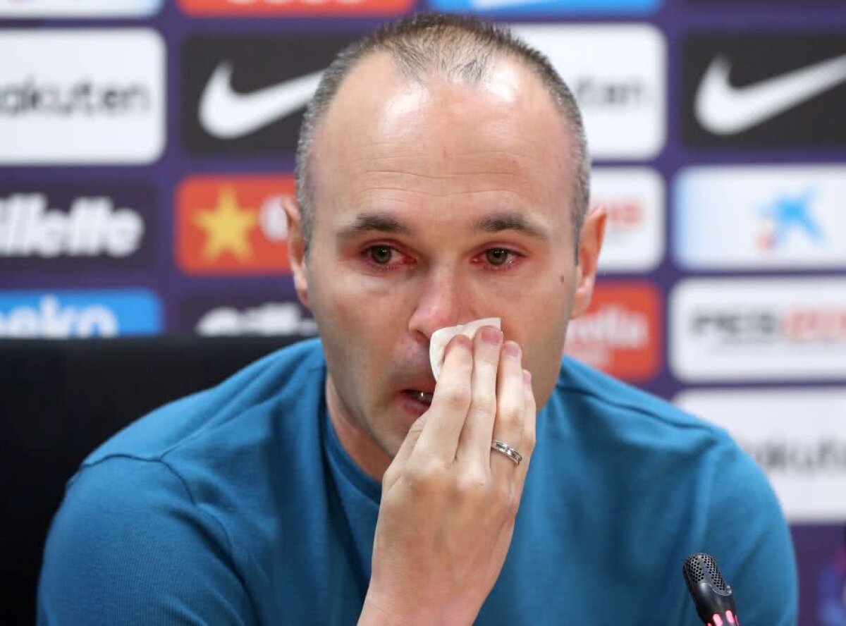 VIDEO+FOTO Despărțire în lacrimi pentru Iniesta! A plâns la ultima sa conferință în calitate de jucător al Barcelonei