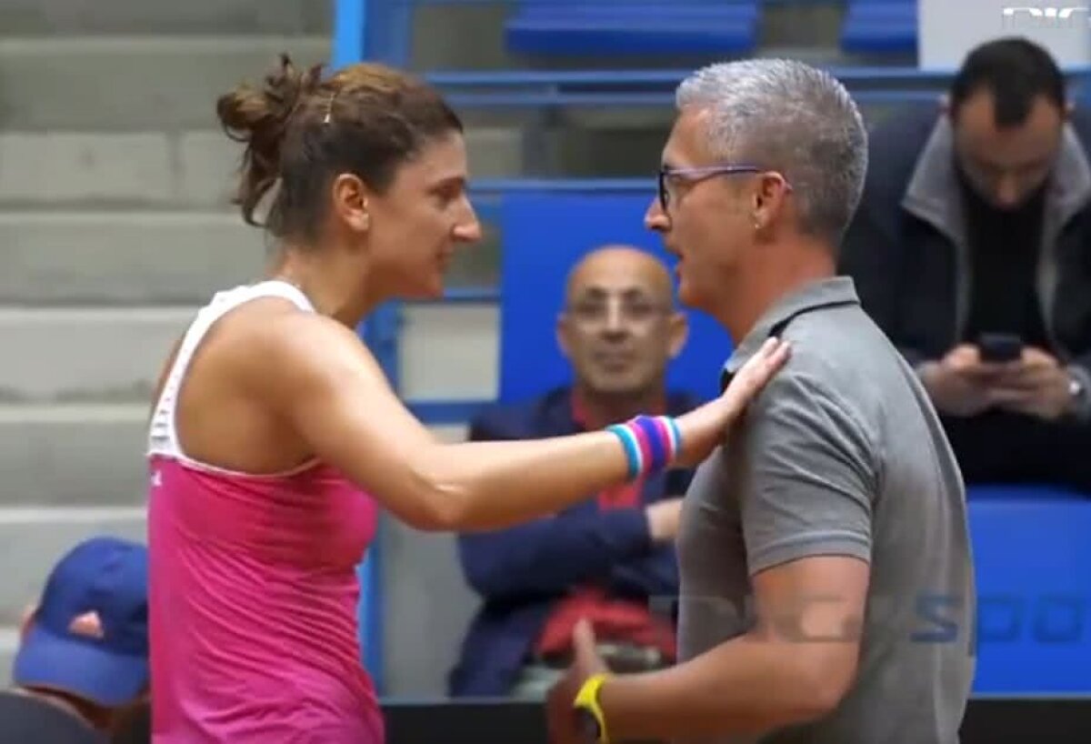 FOTO Irina Begu, ieșire nervoasă în timpul meciului: "E incredibil, nu mai joc. Stau 10 ore aici!"