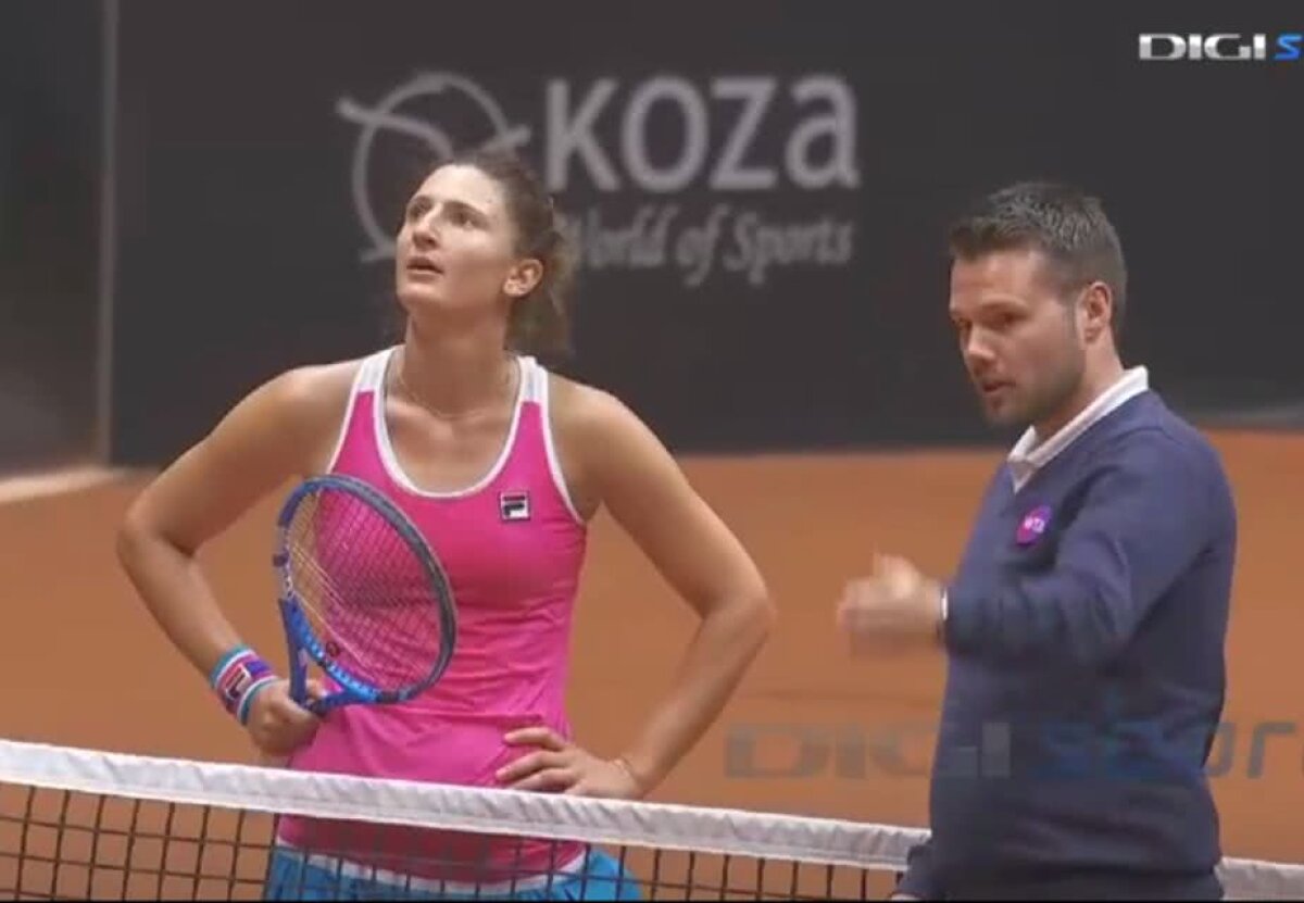 FOTO Irina Begu, ieșire nervoasă în timpul meciului: "E incredibil, nu mai joc. Stau 10 ore aici!"