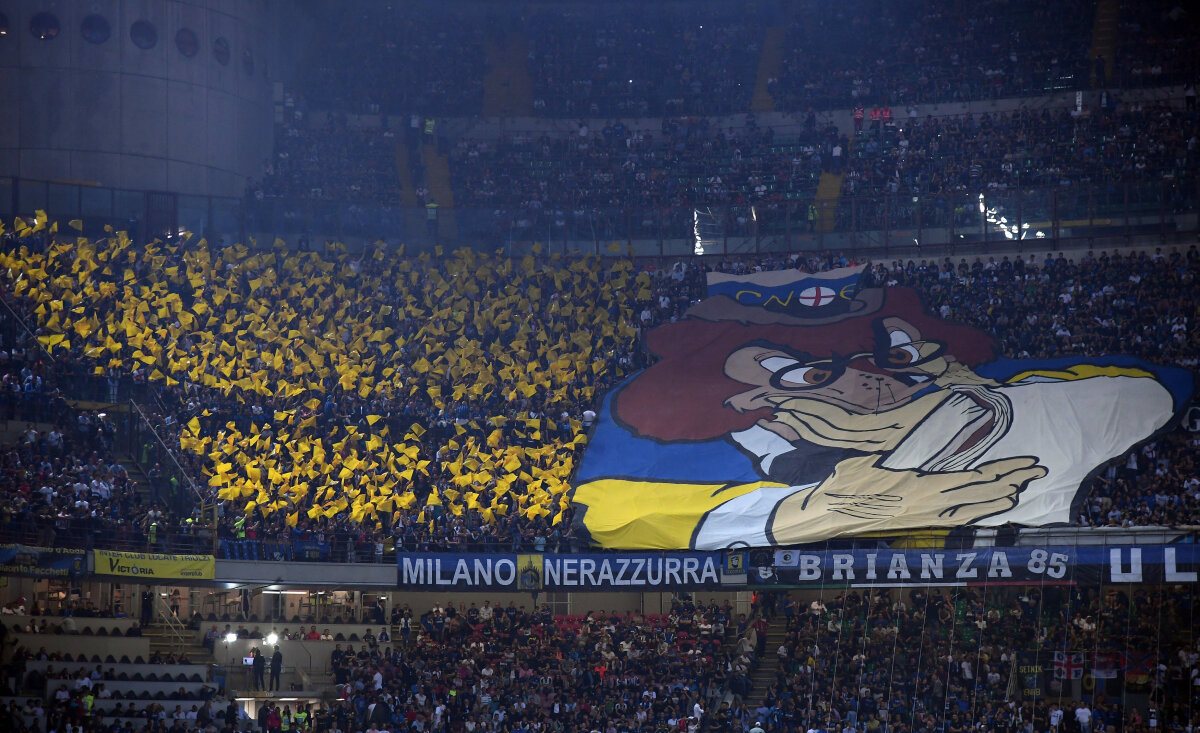 GALERIE FOTO Scenografii USTURĂTOARE în Inter Milano - Juventus » Două ironii dureroase ale fanilor "nerazzurri"