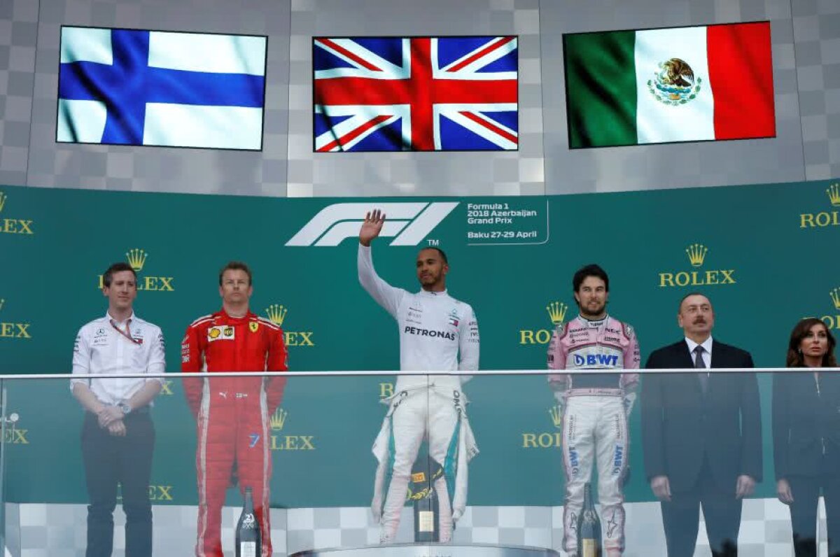 VIDEO+FOTO Cea mai nebună cursă a anului! Lewis Hamilton câștigă MP Baku după un final de infarct