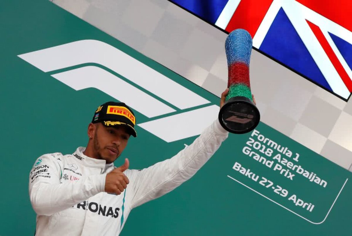 VIDEO+FOTO Cea mai nebună cursă a anului! Lewis Hamilton câștigă MP Baku după un final de infarct