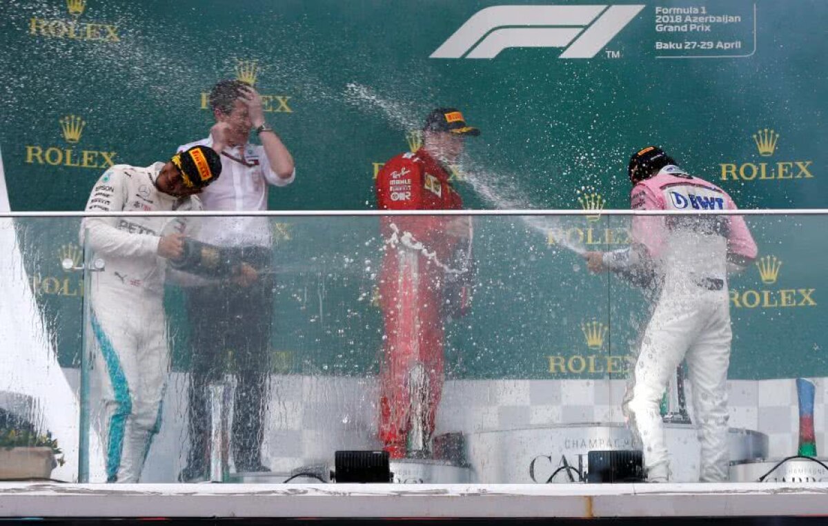 VIDEO+FOTO Cea mai nebună cursă a anului! Lewis Hamilton câștigă MP Baku după un final de infarct