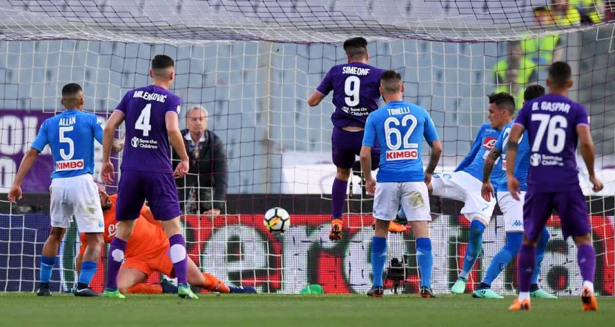 VIDEO+FOTO Adio titlu pentru Napoli! Formația lui Chiricheș a pierdut la Fiorentina, scor 0-3