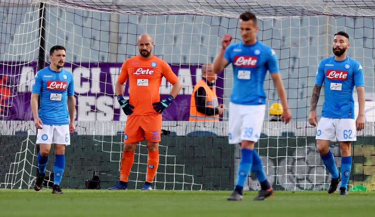 VIDEO+FOTO Adio titlu pentru Napoli! Formația lui Chiricheș a pierdut la Fiorentina, scor 0-3